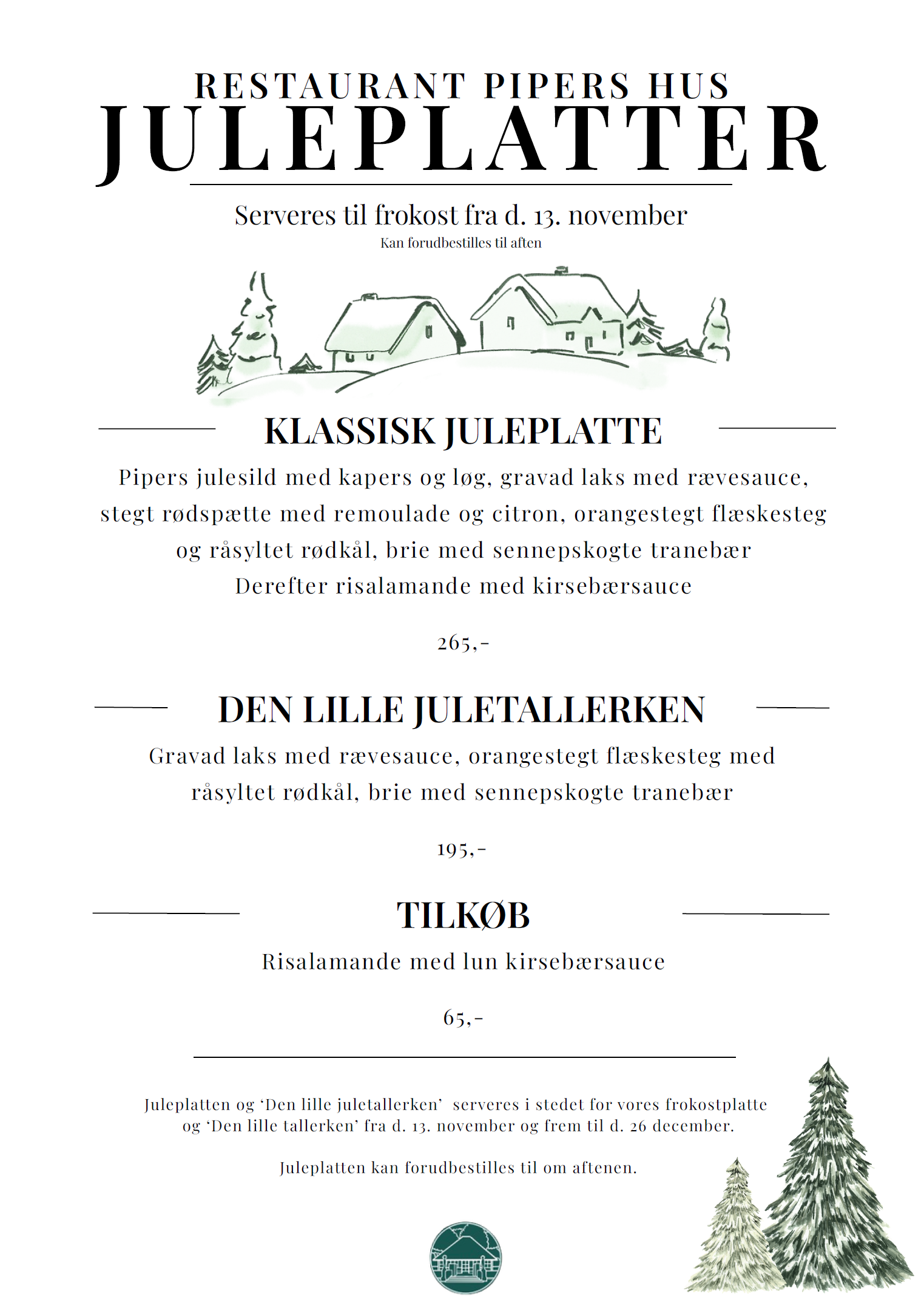 Juleplatter hos Pipers Hus